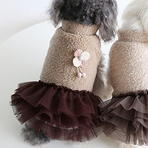 Vestido de invierno para perros Faldas para perros Halloween Navidad Vestidos para perros Abrigos de invierno para perros Chaqueta para cachorros Abrigos para perros para perros pequeños medianos