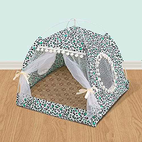 Vinnykud Cama de Cuatro Estaciones para Gatos Cómoda Cama para Gatos Carpa Gato con Ventana Tienda Perro Lavable Cama Gato de Lona