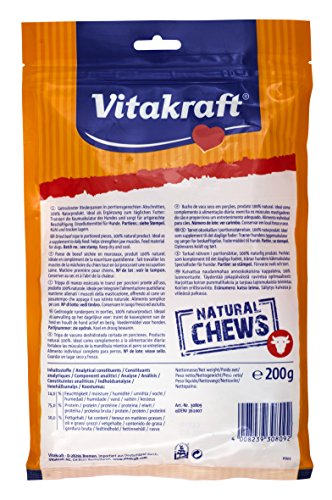 Vitakraft NaturalChews - Pájaros de Vacuno para Perros, 7 x 200 g