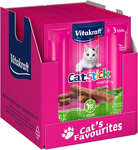 Vitakraft Snacks para gatos Gato - palillo mini Pollo & Kalanchoe - 60 x 6g