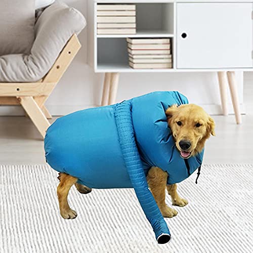 WANGQ Toalla para Perros, Bolsa De Secado para Perros Portátil, Toalla De Secado Rápido para Perro, Secador De Pelo para El Cuidado, Brigo De Secado, para Secar Mascotas Toallas De Baño, Azul