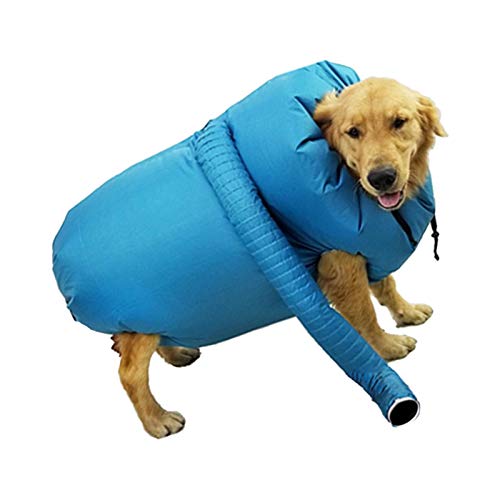 WANGQ Toalla para Perros, Bolsa De Secado para Perros Portátil, Toalla De Secado Rápido para Perro, Secador De Pelo para El Cuidado, Brigo De Secado, para Secar Mascotas Toallas De Baño, Azul