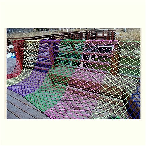 WANXMITE Red Balcon Color Decorativo Malla Escalera Protección Red,Seguridad para niños Escalera Neto Neto Neto,Balcón Prevención de Caída de Alta Altitud Net,Nylon Net Fence Net Pet Pet Trailer Red