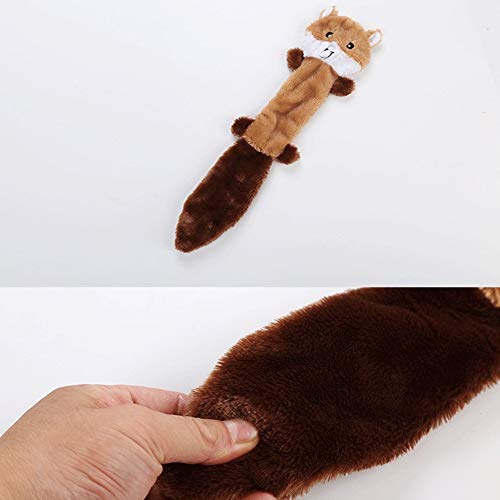 WElerj Mordedor Perro Juguetes Perro Cepillo Dientes Perro Juguetes para Perros Grandes Peluche Mapache Ardilla Juguetes Interactivos para Perros For Juegos Perros Brown