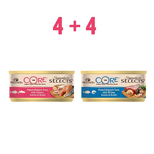 Wellness CORE Signature - Juego de 8 latas de Comida para Gato Mojado sin Grano (79 g)