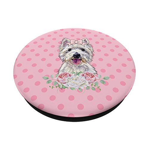 Westie, Perro, I Love My Dog, Westhighland Terrier PopSockets PopGrip: Agarre intercambiable para Teléfonos y Tabletas