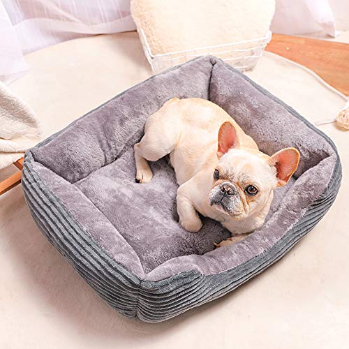 WEWE Cama para Perros Cama para Mascotas Amortiguador del Animal Doméstico,Canasta De Perro Haustierbett Cama Confort Lavable Cama para Perros Y Sofá para Perro Grande Medio-d 90x70x15cm(35x28x6inch)