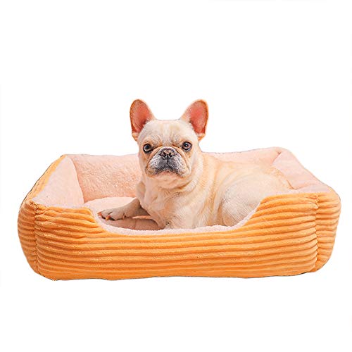 WEWE Cama para Perros Cama para Mascotas Amortiguador del Animal Doméstico,Canasta De Perro Haustierbett Cama Confort Lavable Cama para Perros Y Sofá para Perro Grande Medio-b 90x70x15cm(35x28x6inch)