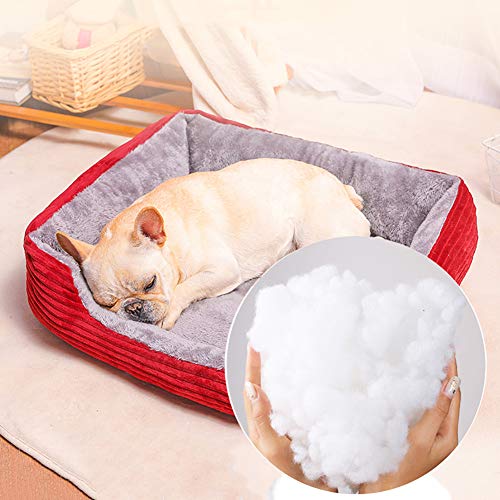 WEWE Cama para Perros Cama para Mascotas Amortiguador del Animal Doméstico,Canasta De Perro Haustierbett Cama Confort Lavable Cama para Perros Y Sofá para Perro Grande Medio-a 90x70x15cm(35x28x6inch)