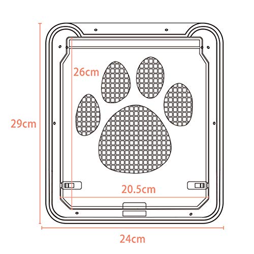 WHCCL Puerta de mosquitera para Mascotas - Puerta de mosquitera para Gatos - Amortiguación silenciosa Anti-mordida y Regreso rápido para Perros y Gatos pequeños