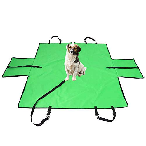 Whinop Camas Perros Baratas Verde Protector Coche Perros Asiento Impermeable para Perro, Impermeable para Perro, Hamaca para Coche, 600D, Tela Oxford, Funda para Asiento de Coche, Manta para Coche