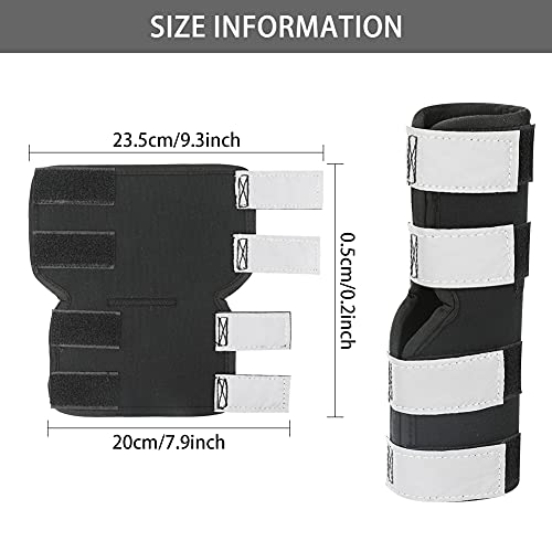 Wikay Perros caninos de Pierna Trasera Hock Joint Brace 2Pack Protector de Pierna y Soporte Adicional, Manga de compresión para Lesiones de heridas y esguinces para curación de Artritis