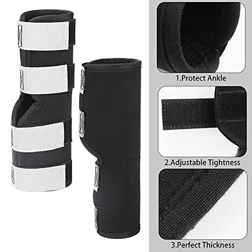 Wikay Perros caninos de Pierna Trasera Hock Joint Brace 2Pack Protector de Pierna y Soporte Adicional, Manga de compresión para Lesiones de heridas y esguinces para curación de Artritis