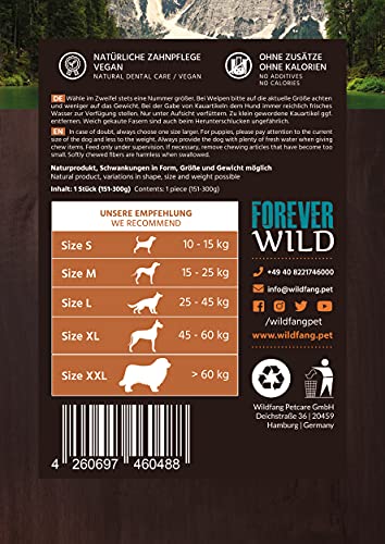 Wildfang® raíz de Brezo para Perros I Juguetes para Perros de Madera - Juguetes para Masticar - Cuidado Dental y Entrenamiento de los músculos masticadores I raíz Duradera y Natural M