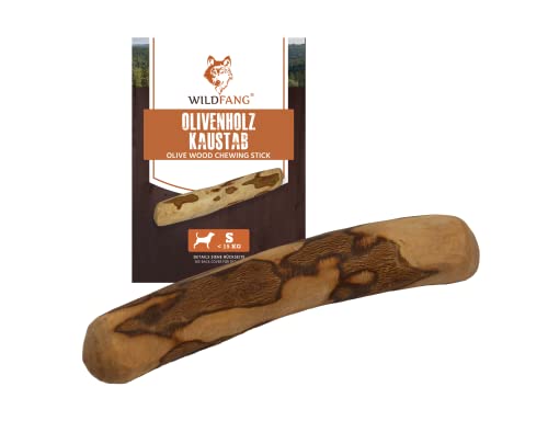 Wildfang® Varilla de madera de olivo para perros, 100% natural, para cuidado dental y entrenamiento (S)