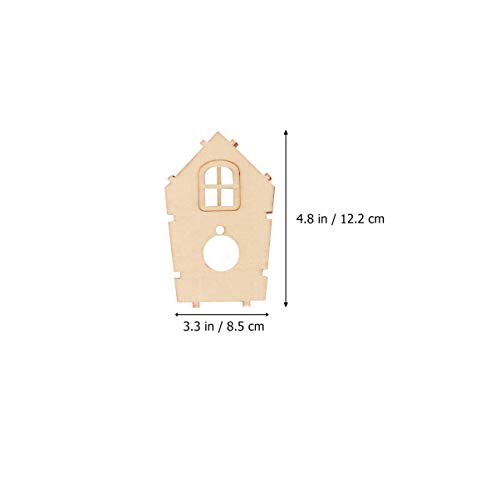 WINOMO 2 Unids DIY Bird House Set Wood Bird House Carteles Inocentry Bird Nest Decorative Bird Hut Outdoor Nest Decors for Garden Outdoor