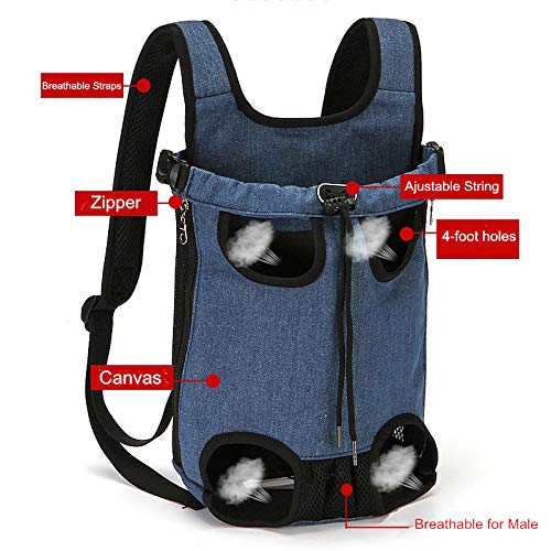 WINS Mochila para Perros transportin Perro Gato Mochila para Llevar Perros pequeño medianos Grandes Senderismo Porta Perros Mascotas 5.5-9kg