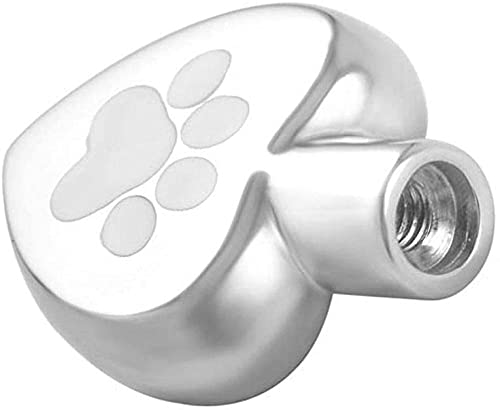 Women Men Pet Heart shape Cremation urn necklace Paw Print Dog Cat Pet Urn Pendant for Ashes Memorial Cremation Jewelry