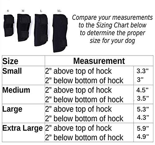 WXFEXIA Soporte para patas traseras de perro – Envoltura canina protege heridas y esguinces de apoyo debido a la artritis para prevenir lesiones y esguinces o caminar (1 par, S)