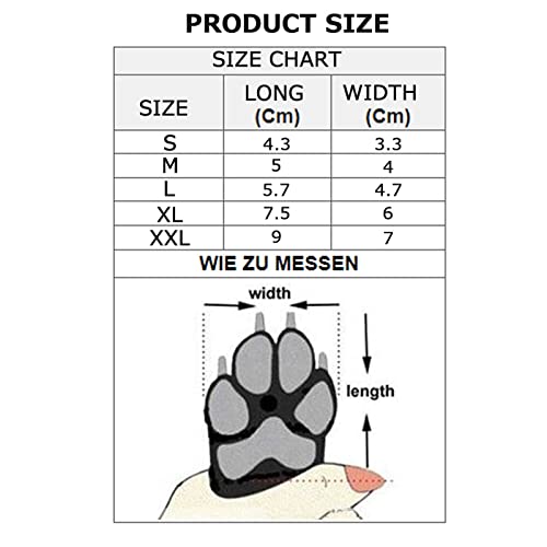 WYYUE Botas De Agua para Perros, Zapatos para Perros Impermeables, Ajustables Botas para Perros, Reducen El Riesgo De Infecciones En Caso De Heridas