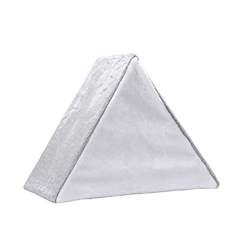 XianghuangTechnology Cama cueva para gatos 2 en 1 con poste de rascar cueva triangular para gatos, completamente plegable, casa para gatos/cuevas condominio interior/exterior (gris)