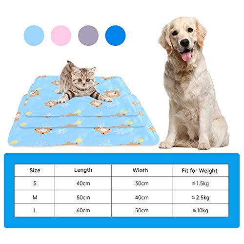 xihan123 Alfombra Refrigerante para Perros Personalizar Cama Refrigerante Perro Cómodo Manta Refrescante para Aporta Una Sensación De Frescor A Las Mascotas Pink,Small