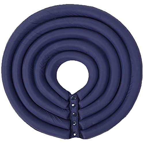 Xinwcang Collares y Conos de Recuperación para Mascotas, Ajustable Collar Isabelinos para Curar Heridas para Perros y Gatos - Azul Marino,S