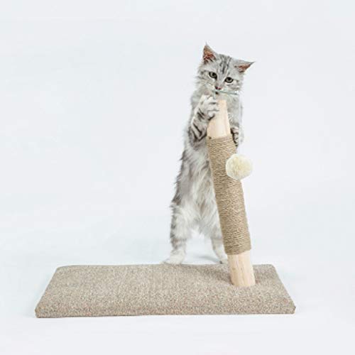 XMCF Árboles de Actividades para Gatos Gato Que rasguña el Poste, rasguño de Gato Post, con Naturales de sisal Cuerda y Liso Suave Felpa, jóvenes y Adultos Gatos Rascador Rascador árbol para Gato