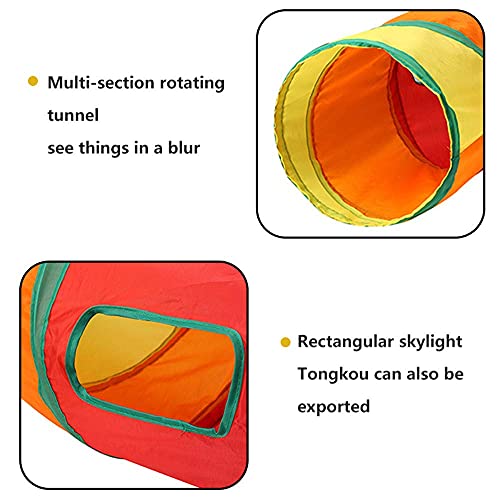 XQK Túnel del Gato Carretera Juguete Plegable del Juego del Gato Gatos Mascotas Túnel Plegable Conjunto De Juguete Interactivo para Gatito De Conejo Interior Al Aire Libre