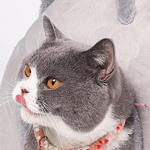 XUEJIAN Semi-Cerrado Invierno Cálido Felpa Mascota Perro Gatos Camas Lavable Gatitos Casa Cueva Cesta Suave Lavable Cómodo Sofá para Perros Tienda Cojín para Cachorros Cama para Dormir