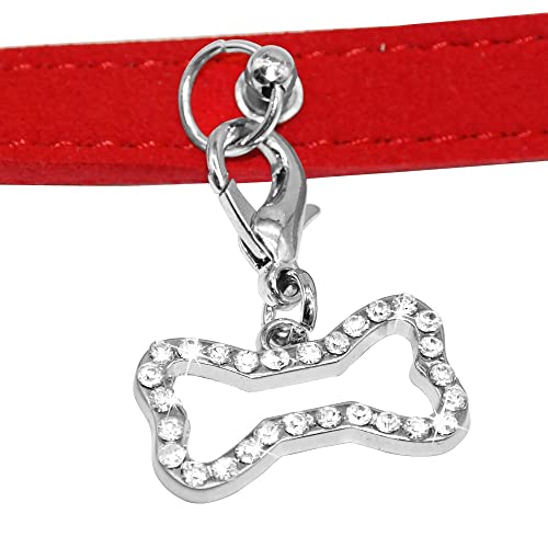 XWJSKJ Suave Cuero del Ante Correa del Perro del Animal doméstico de la Correa de Animal doméstico del Gato Cuello de la Correa para Perro Mascota (Color : Red, Size : Free Size)