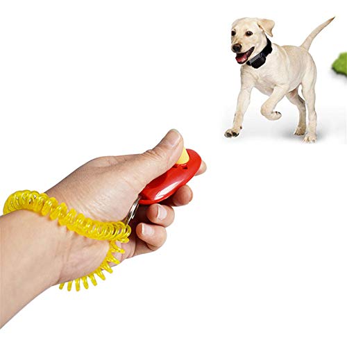 Yagoal Cliker Entrenamiento Perro Clicker Perro Perro SIDA Cachorro de formación Cachorro Clicker Kit de formación Perro adiestramiento randomcolor,4pcs