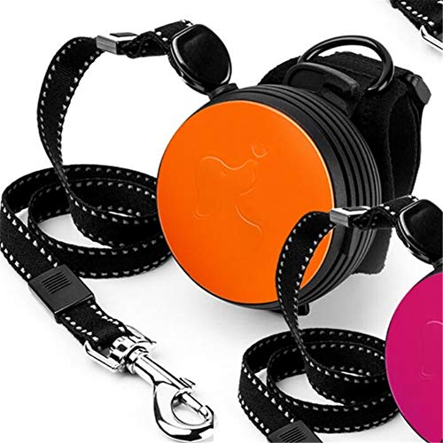 Yagoal Correa Perro Correas para Perros Extensible de Perro Guía de Entrenamiento para Perros Retráctil de Perro Correa para Perros Grandes Orange