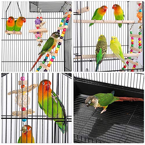 Yaheetech Jaula Grande para Pajaros Jaula de Mascota Ruedas