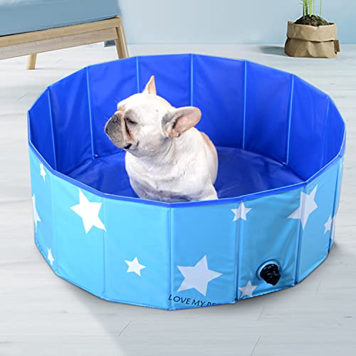 YANANCCE Piscina Portátil para Perros para Niños Y Perros Pequeños Y Grandes Material Antideslizante Piscina para Niños Piscina De Plástico Duro para Mascotas,C-120x30cm