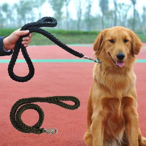 YANODA Durable Nylon Big Dog Leash For Perros Medianos Grandes Mascota Fuerte Cuerda Redonda Bulldog Golden Retriever Pitbull Cadena De Plomo Suministros For Mascotas Correas