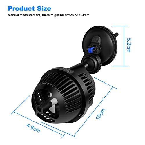 YAOBLUESEA Acuario Wave Maker Bomba Bomba De Circulación 2500 L/h 3W