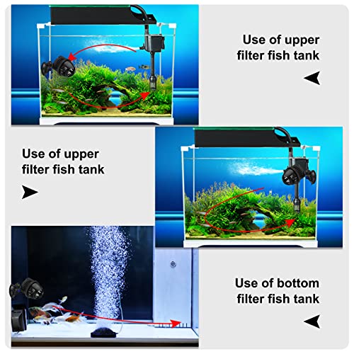 YAOBLUESEA Acuario Wave Maker Bomba Bomba De Circulación 2500 L/h 3W