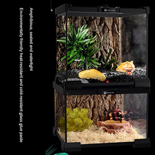 YHSW Caja de Alimentación de Insectos,Terrarios para Reptiles,Transparente Estuche de Cría para Araña,Lagarto,Rana,Reptiles