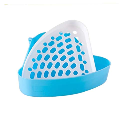 Yililay 1 Pack Triángulo Bedpan Trainer Esquina de Basura Pad Caja del Animal doméstico Los Animales pequeños Conejo cuy Totoro - Bandeja para Mascotas Color al Azar