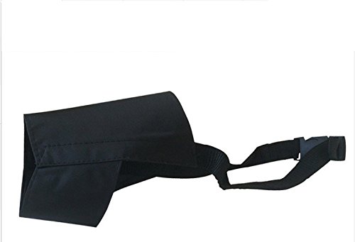 YOMMY® Bozal para Perros de Nylon Ajuste Perfecto Negro Tamaño S/M/L/XL YM-0393 (L)