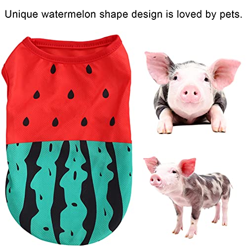 YongliJc Chaleco refrescante para Perros, Chaleco Enfriador para Mascotas, Ropa de sandía para Mascotas, Chaleco para Perros de Cerdo Camiseta sin Mangas Liviana Antiadherente(L)