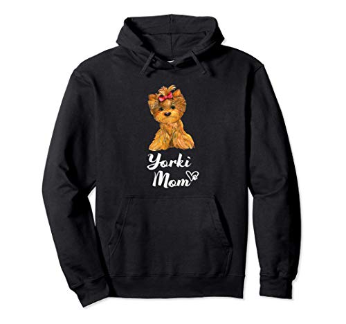 YORKI MOM perro regalo de mamá madre YORKSHIRE TERRIER Sudadera con Capucha