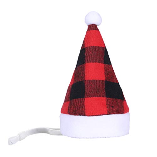 YOURPAI Sombrero de Navidad para Mascotas, Gorro de Papá Noel para Mascotas Gatos de Navidad Perros Gorra de Felpa cálida de Invierno Decoración de Fiesta de Navidad Divertida Caja roja