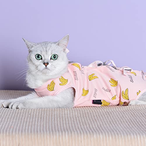 YTXYZU Mascotas Trajes de recuperación Anti lamida Destete Ropa Chaleco de Perro/GatosRopa de destete para Mascotas,Rosado,SG