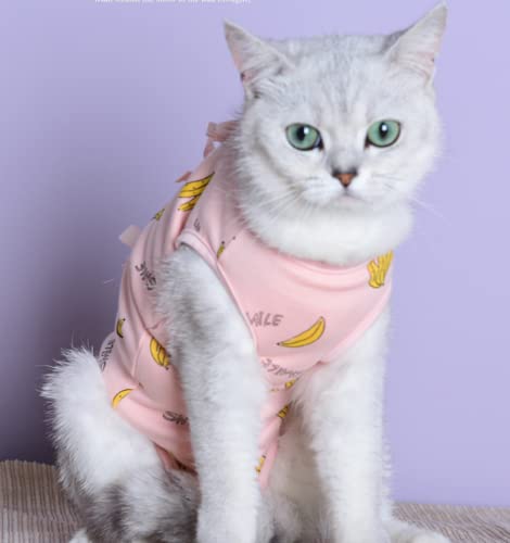 YTXYZU Mascotas Trajes de recuperación Anti lamida Destete Ropa Chaleco de Perro/GatosRopa de destete para Mascotas,Rosado,SG