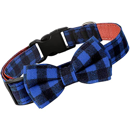 YUEHAN Collar De Perro Perro Pajarita A Cuadros Perro Collar Gato Pajarita Ajustable Suave Mascota Bowknot Collar para Perros Pequeños Medianos Cachorro Gato Mejor Regalo Chihuahua