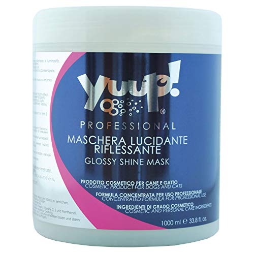 yuup.Máscara ® Brillo de pelo (1000 ml) – PH neutro, paraben libre, sin SLES & SLS, sin ftalatos y phosphate