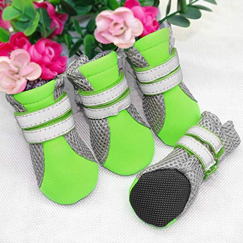 YWSZY Zapatos Perro Zapatos Del Perro Del Animal Doméstico 4pcs Perrito Del Gato Chihuahua Botas De Lluvia Impermeable Calzado De Goma Antideslizante For Gatos Pequeños Perros De Peluche Calcetines Bo