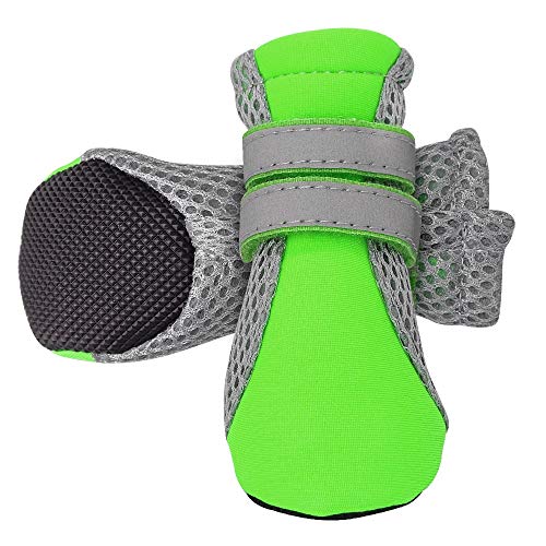 YWSZY Zapatos Perro Zapatos Del Perro Del Animal Doméstico 4pcs Perrito Del Gato Chihuahua Botas De Lluvia Impermeable Calzado De Goma Antideslizante For Gatos Pequeños Perros De Peluche Calcetines Bo